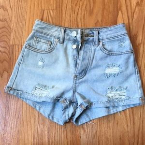 Brandy Melville Cuffed Denim Shorts